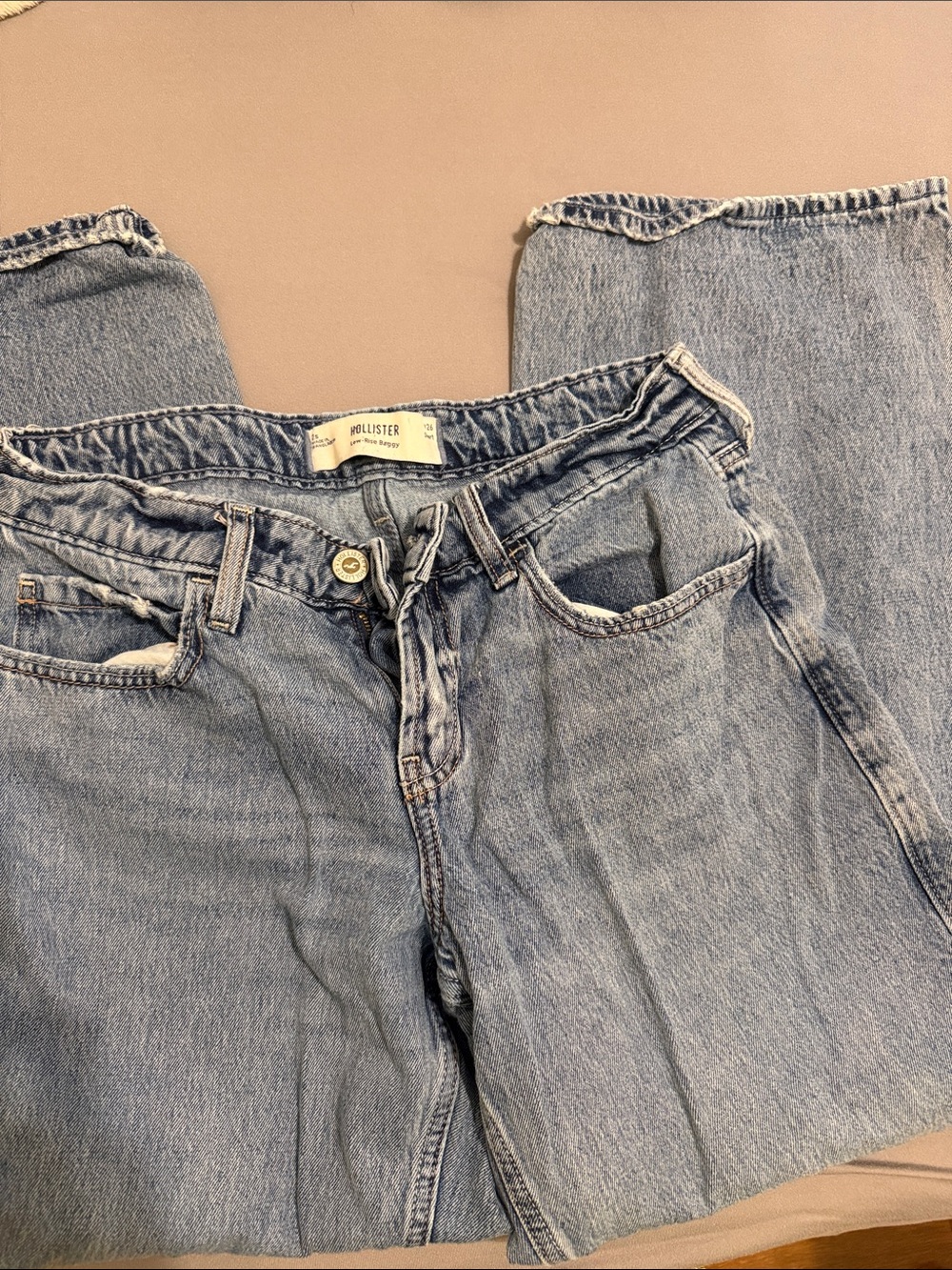 Hollister Light Blue low-Rise Women's Jeans